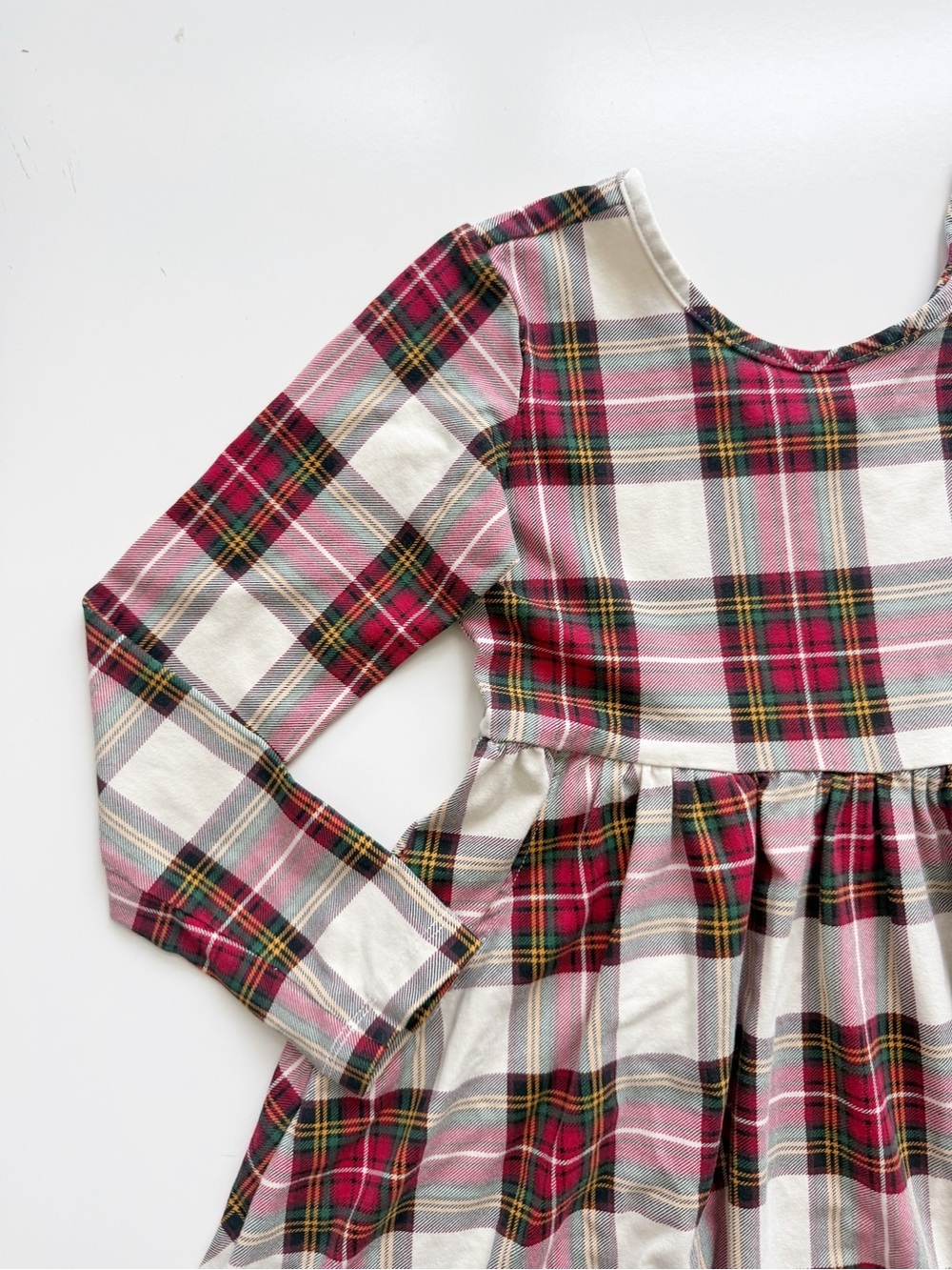 Hanna Andersson Family Holiday Plaid Skater Dress Size 6/7 - Picture 3 of 9